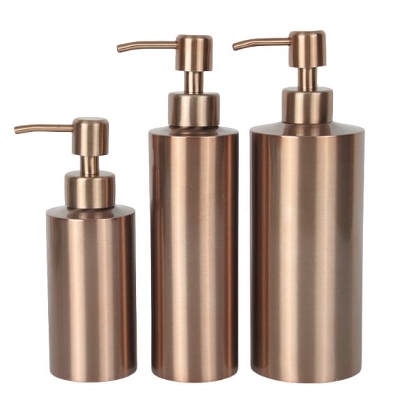 304 stainless steel hand sanitizer bottle Table top soap dispenser Rose gold lotion bottle