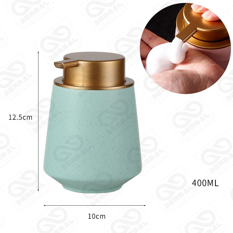 Ceramic Dispenser bottle: After Sun Gel,Body Lotion,Shower Gel,Shampoo,Conditioner