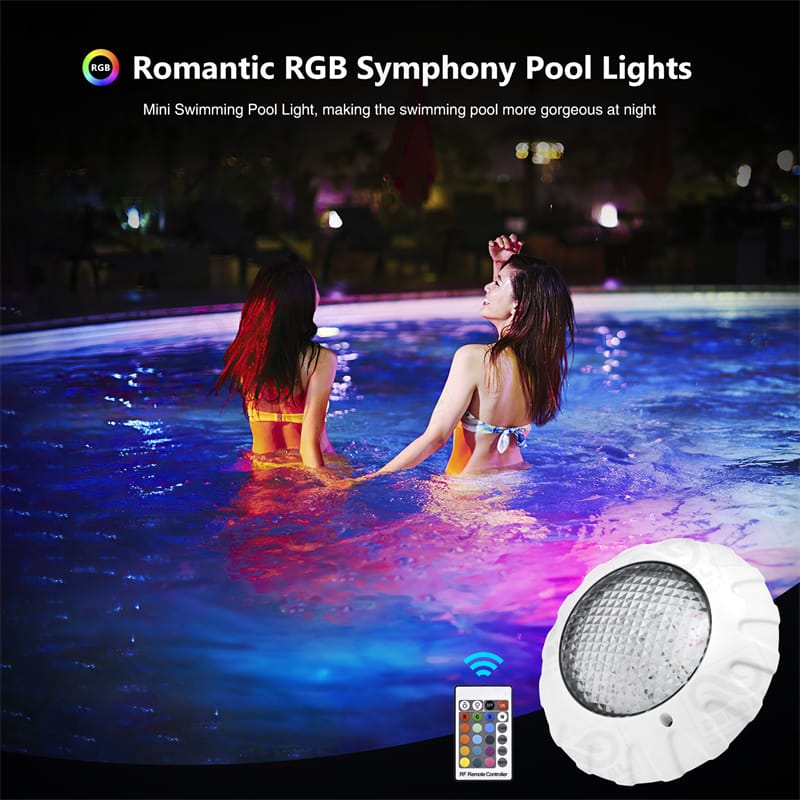 DERBAL IP68 Colorful RGB Underwater Atmosphere Light for Swimming Pools