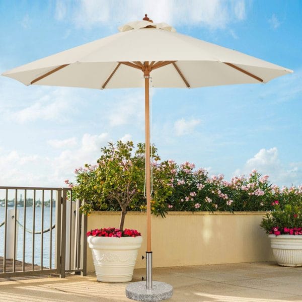 beach resort sun umbrella