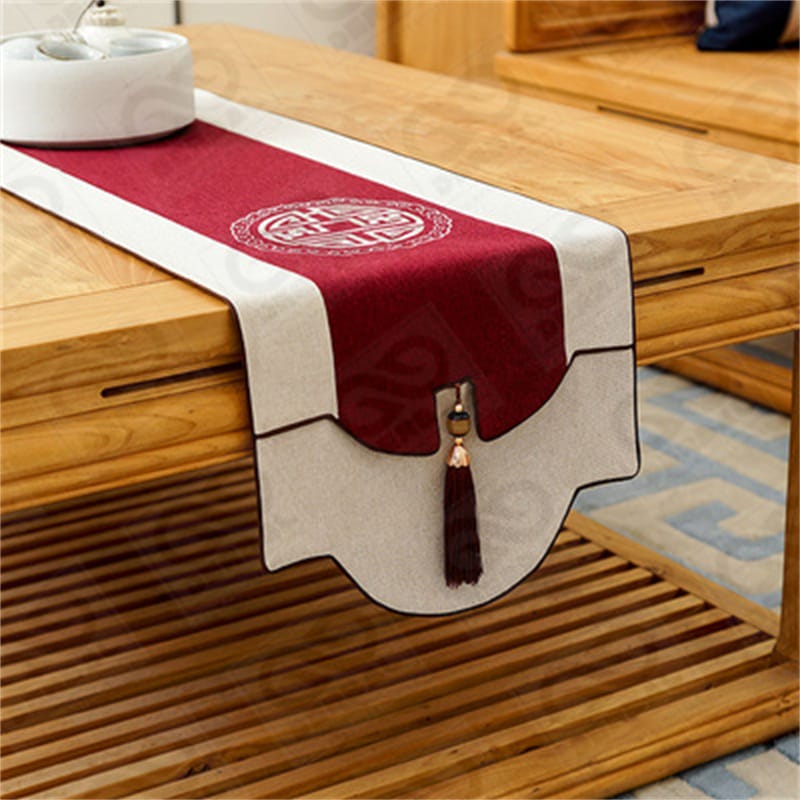 DERBAL's Table Flag Tea Flag Cotton Linen Classical Table Mats