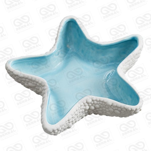 Starfish Jewelry Dish Tray Ceramic Ring Holder for Resorts