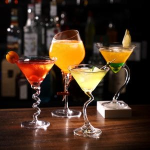 Unwind in Style with Cocktail Glasses Designed for Resorts and Hotels