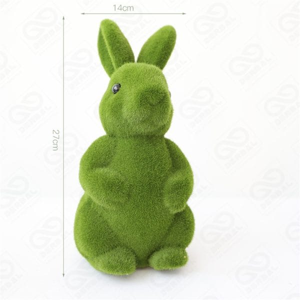 Artificial Moss Green Rabbit Bunny Shape Landscape Decorative-Resort Supply