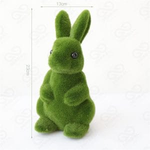 Artificial Moss Green Rabbit Bunny Shape Landscape Decorative-Resort Supply
