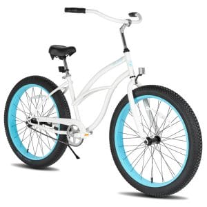manufacturer wholesale black white 26 inch fat tire beach cruiser bike for men women