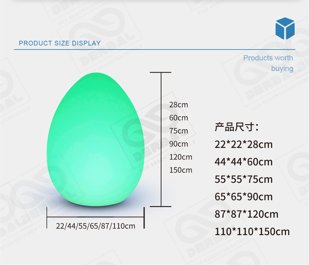 LED Table Lamp Egg Shape Dining Lamp 