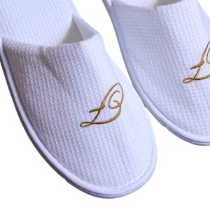 Top Quality Waffle Slipper Luxury Custom Logo Disposable Slippers Eva White Hotel Spa Slippers for Guest