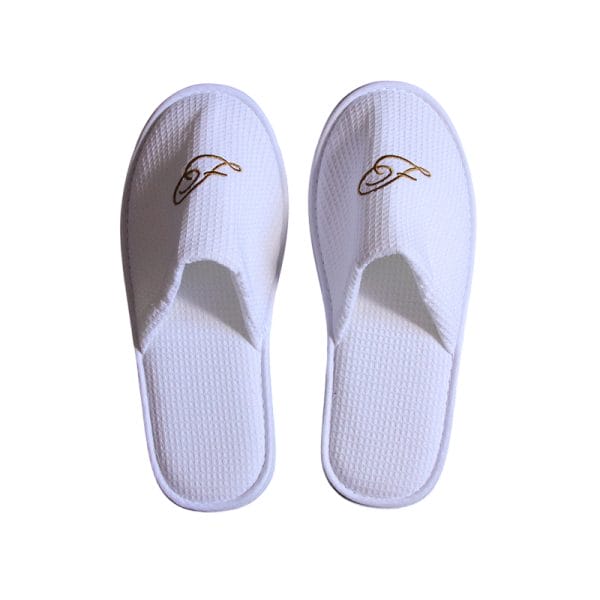 Top Quality Waffle Slipper Luxury Custom Logo Disposable Slippers Eva White Hotel Spa Slippers for Guest