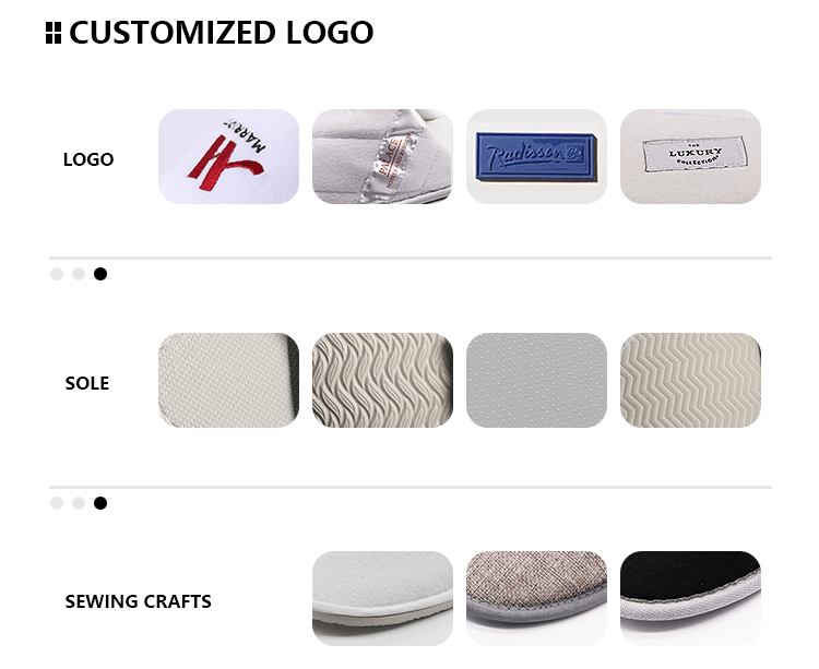 Wholesale Closed toe Coral Fleece Customized Logo Luxury Hotel Bedroom Guest Slipper Disposable Hotel Slippers