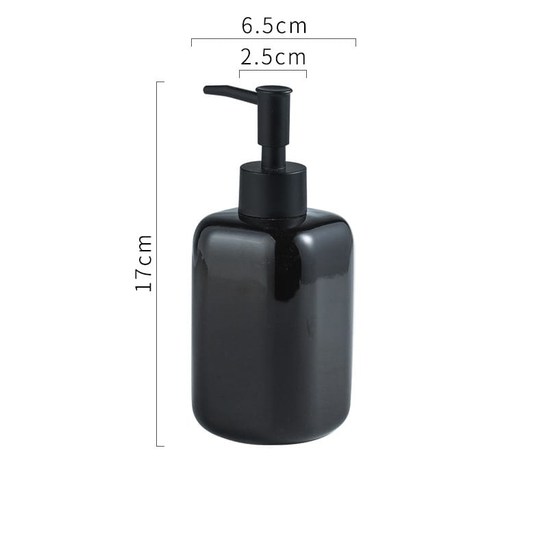 Bathroom Soap Dispenser Ceramic Shower Pump Bottle 300ML Luxury Shampoo procelain Foam Dispenser Bottle