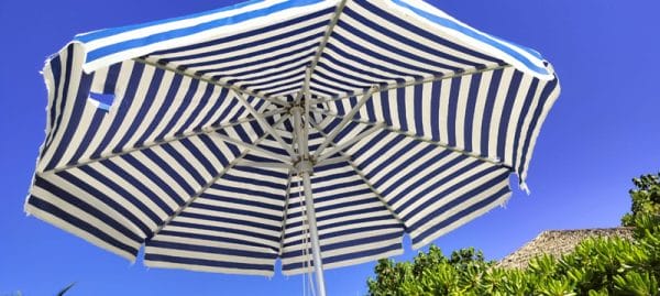 Beach Umbrella and Cover for Guest Villas