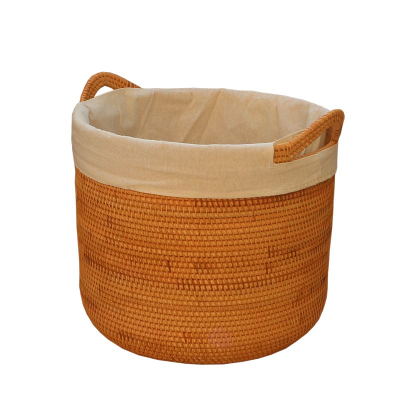 Best Selling Rattan Basket with Lid Organizer Rattan Laundry Basket Picnic Basket Storage Boxes & Bins