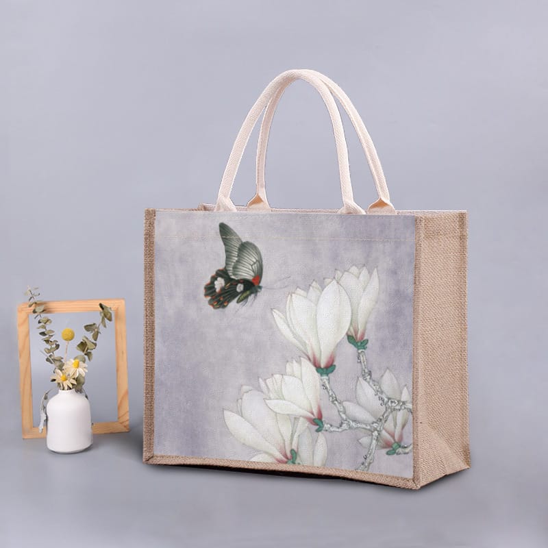 Handheld Linen Bag - The Ultimate Beach Jute Shopping Bag for Hotels and Resorts