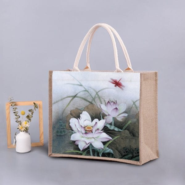 Handheld Linen Bag - The Ultimate Beach Jute Shopping Bag for Hotels and Resorts
