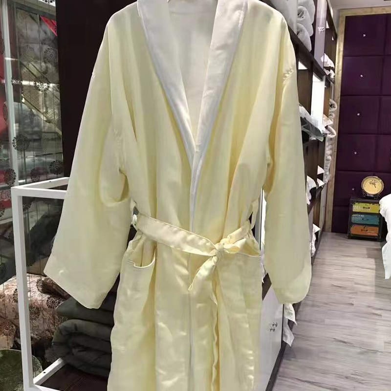 Kimono Homewear SPA Solid Color Waffle Hotel Unisex Polyester Waffle Robes Bathrobe China Manufacturer