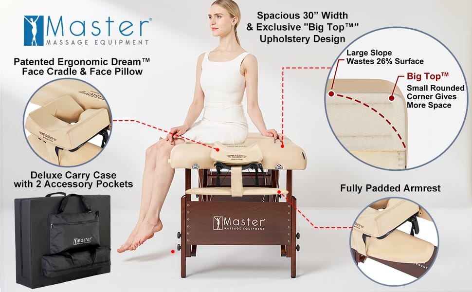 Master Massage 30 Del Ray Pro Portable Massage Table-SPA