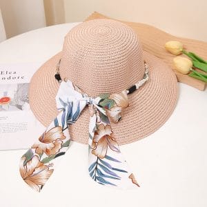 Straw Beach Summer Sun Hat Travel Cap