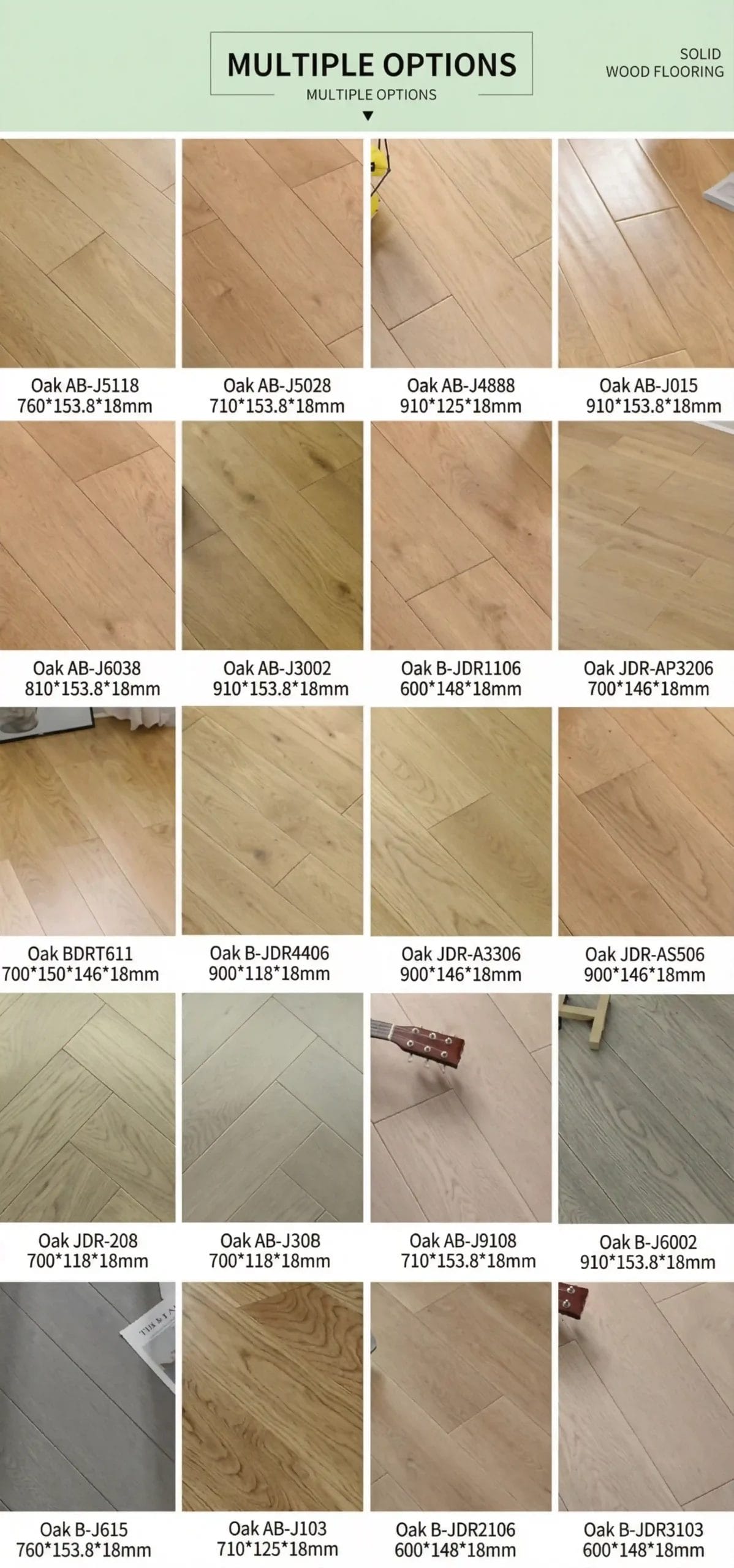 Multiple color options of Engineered Wood Flooring for Hotels available for custom design projects.