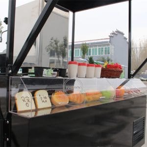 Electric Mobile Coffee Bike for Sale CE approved Food Tricycle Customized Commercial Hot Dog Vending Cart