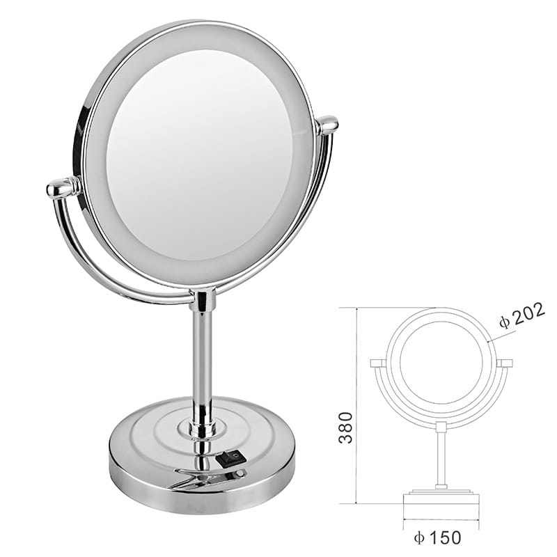 Hotel Magnifying Table Top Mirror