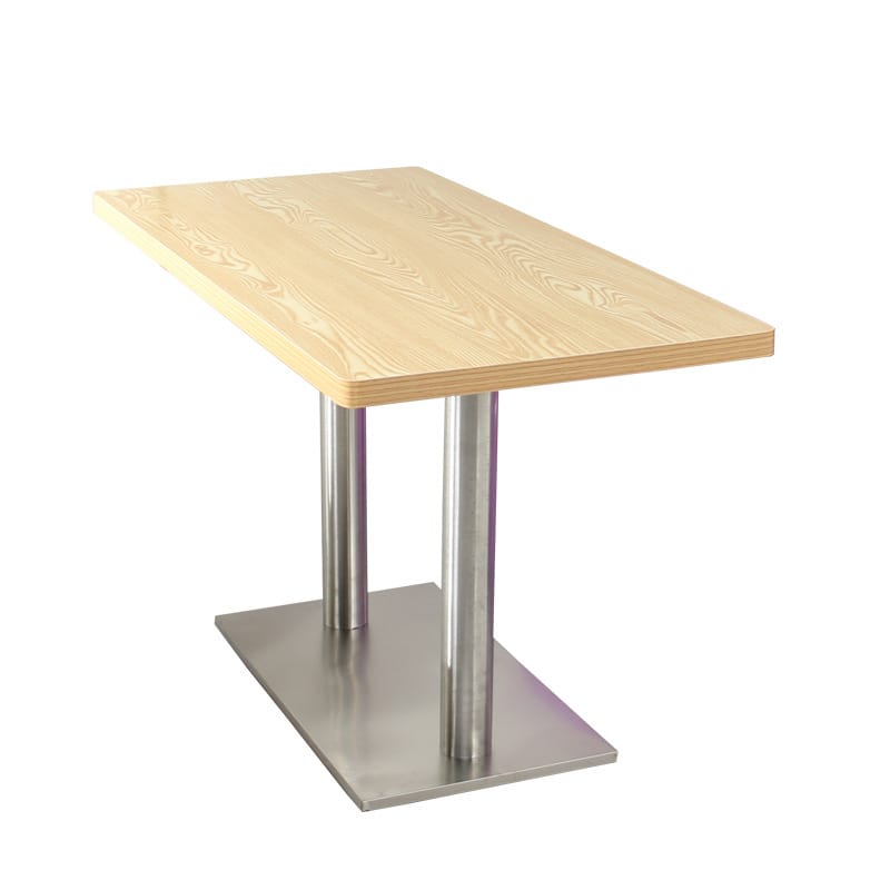 Stainless steel school Wood Canteen tables and chairs