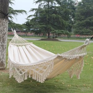 Cotton Canvas Tassel Hammock