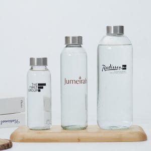 Hotel Glass Water Bottle