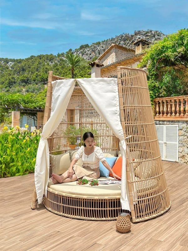 Beach Sun Lounger Hotel Outdoor Sofa Bed