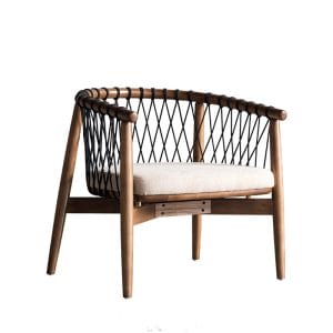 Woven Rope Chairs Wooden Dining Chairs