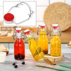 Import Mini Clip Bottle Swing Top Glass Bottles,Flip Top Glass bottles from China Factory DirectlySwing Top Glass Bottles