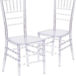 Crystal Ice Stacking Hotel Banquet Chairs Chiavari Chairs