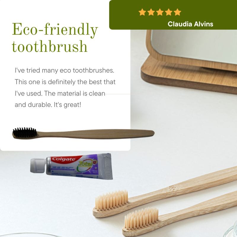 Luxury Hotel Dental Kit Eco Bamboo Toothbrush