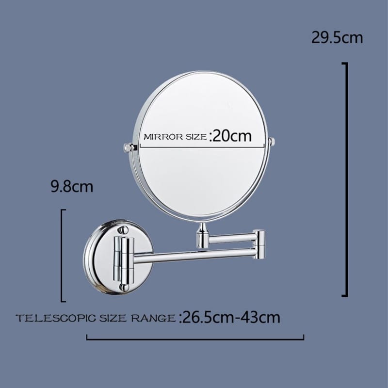 8 inch wall mounted makeup mirror