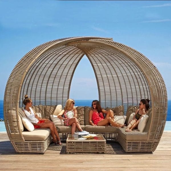 Hotel Outdoor Sofa Bar Sun Beds