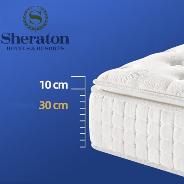 Luxury Latex Mattress with Silent Pocket Springs for Five-Star Comfort