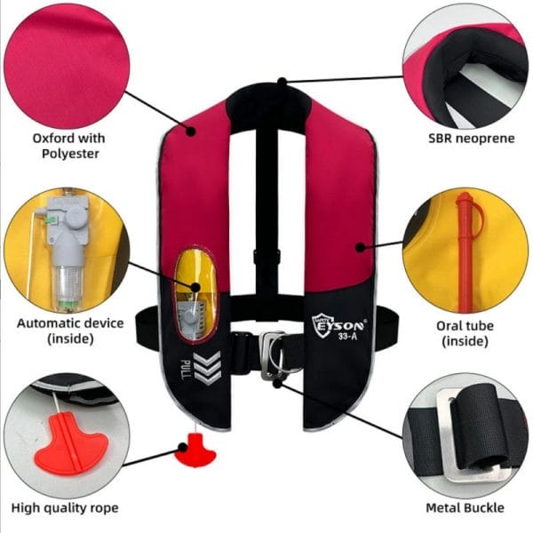 Neck Infatable Life Jacket Details