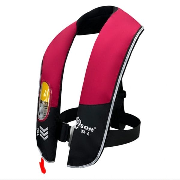 Neck Infatable Life Jacket-Red