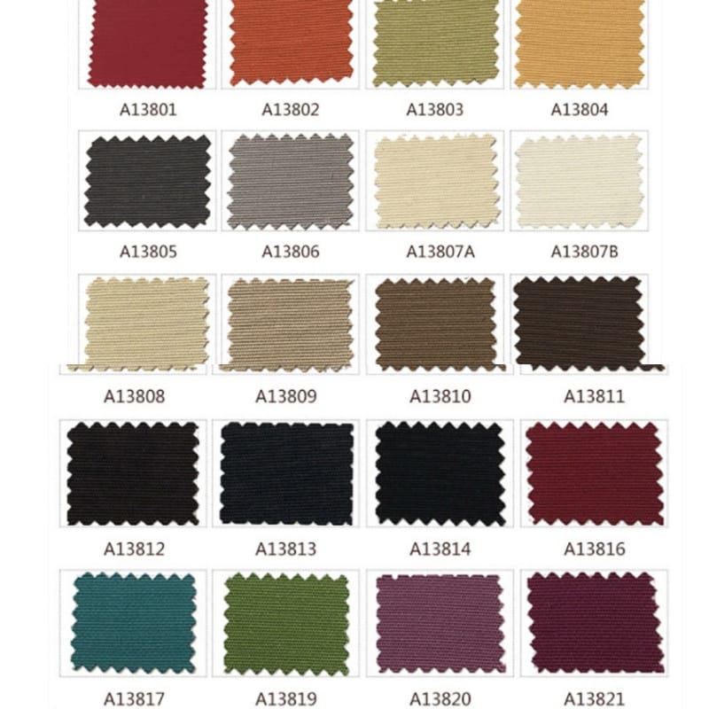 Outdoor Waterproof Fabric Color Code