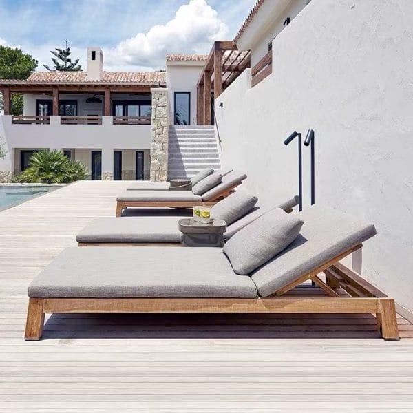 Teak Wood Sun loungers