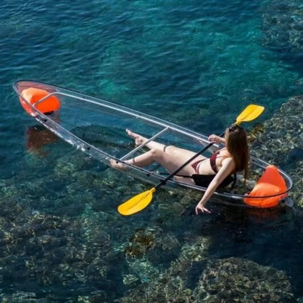 Luxury Transparent Canoe for Resorts