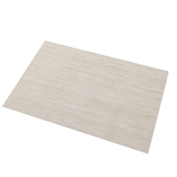Scandinavian-style minimalist table mats in neutral tones, paired with ceramic dishware.