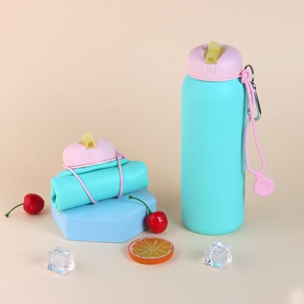 Collapsible Water Bottle 750ml BPA-Free Bottles - Image 4