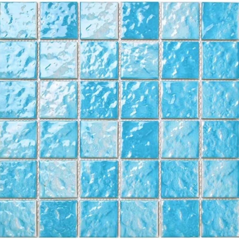 blue pool tile