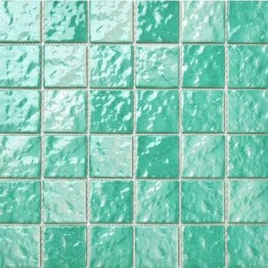 green pool tiles