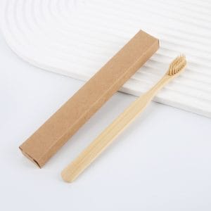 Hotel Bamboo Toothbrush Set with Hotel Logo Engraving | Sustainable Oral Care for Maldives & UAE