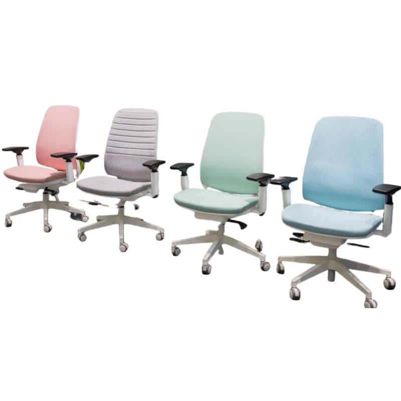 Hotel Staff Ergonomic Chair - Soft PU Armrests and Sliding Seat Depth Adjustment