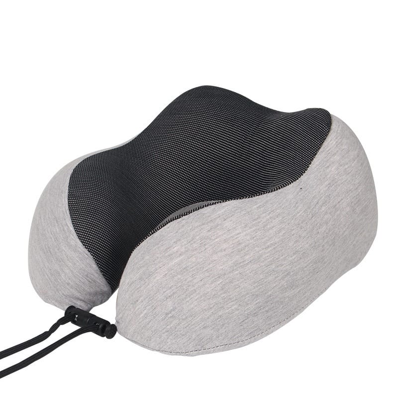 Custom-logo travel pillow for Emirates Business Class cabin, premium quality