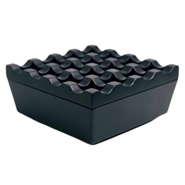 Camouflage zinc alloy ashtray in Serengeti safari lodge, dustproof design