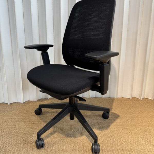 Spa-Inspired Ergonomic Chair - Teakwood Finish and Drainage Mesh